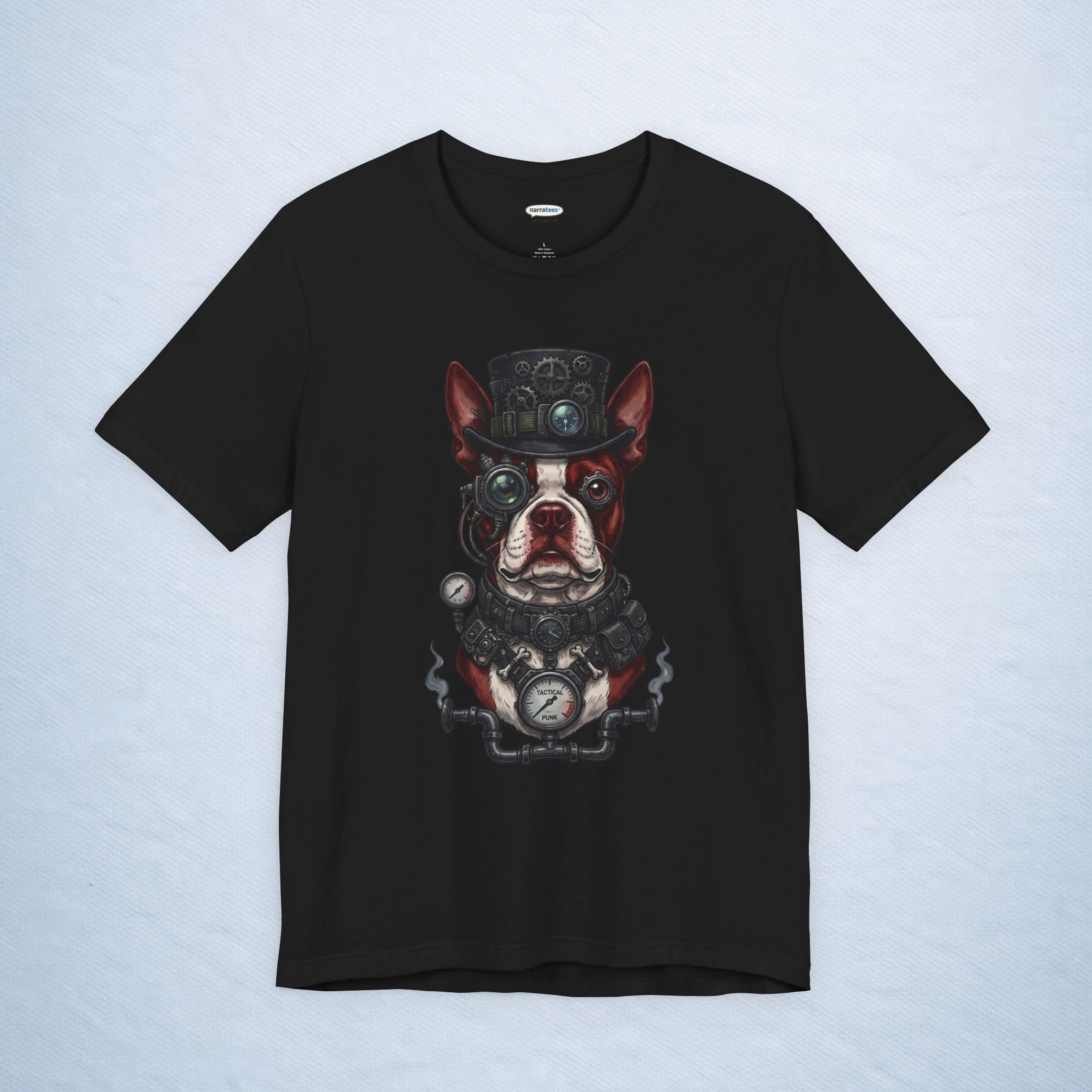 boston terrier: steampunk