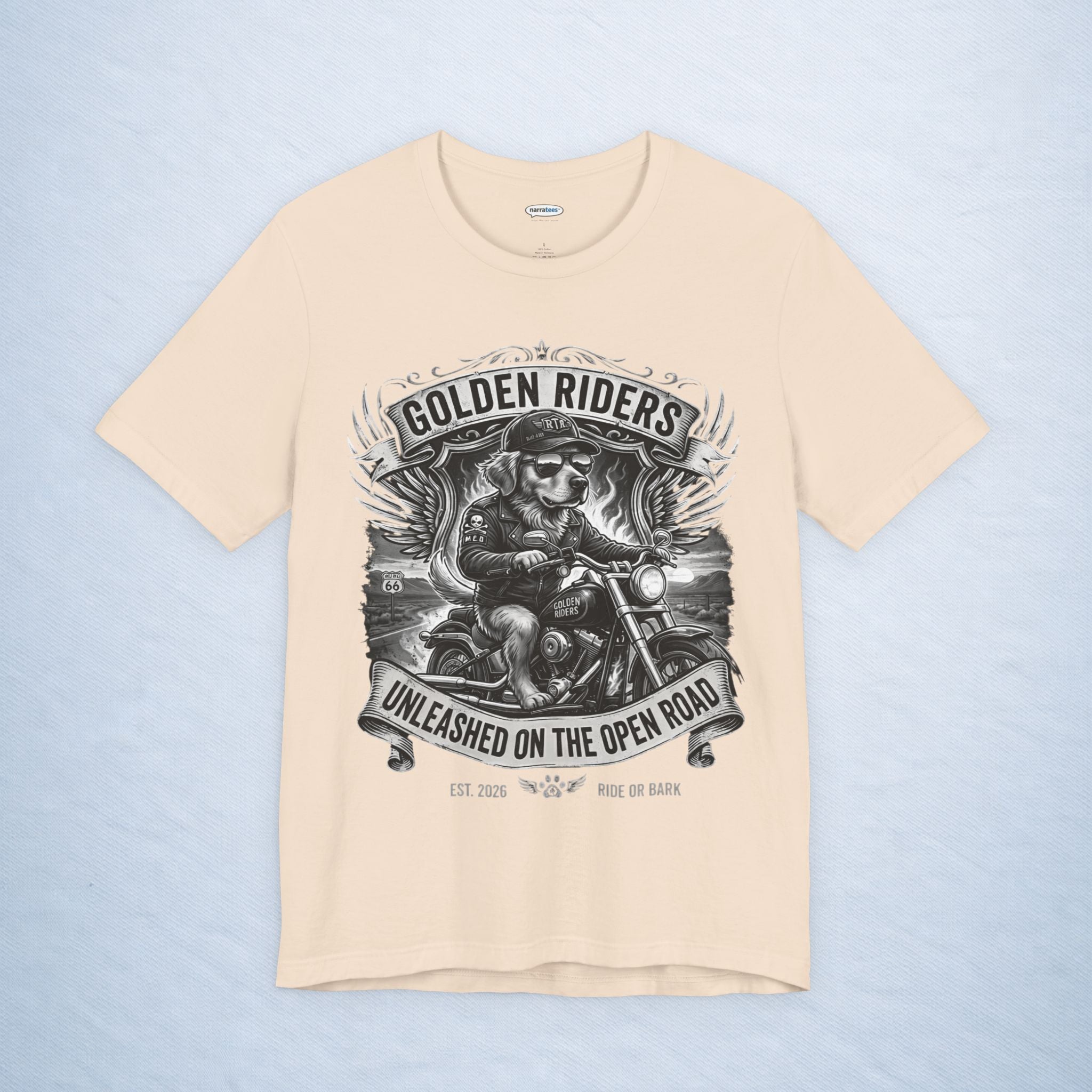 golden retriever: golden riders - mono