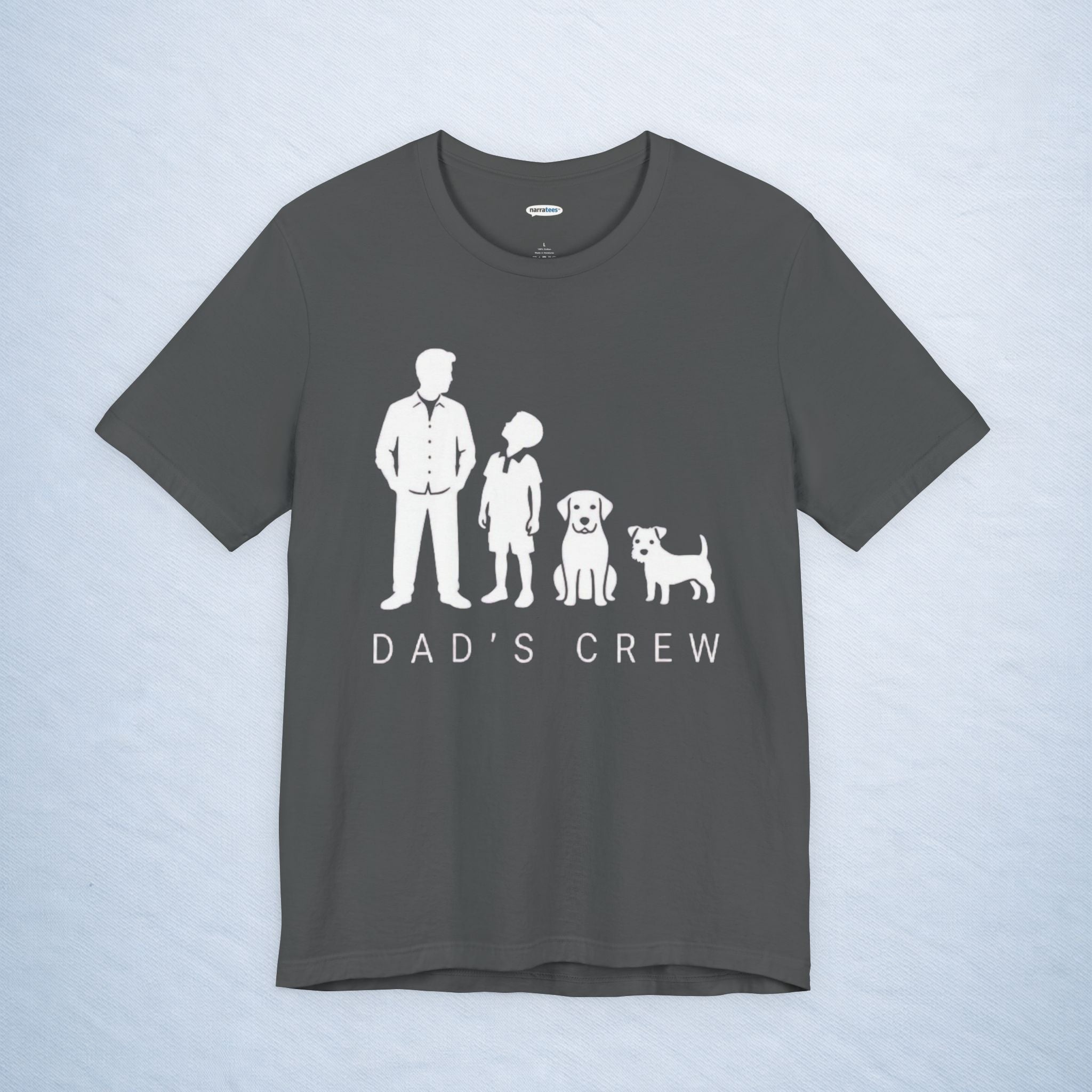 dad's crew: son + 2 dogs