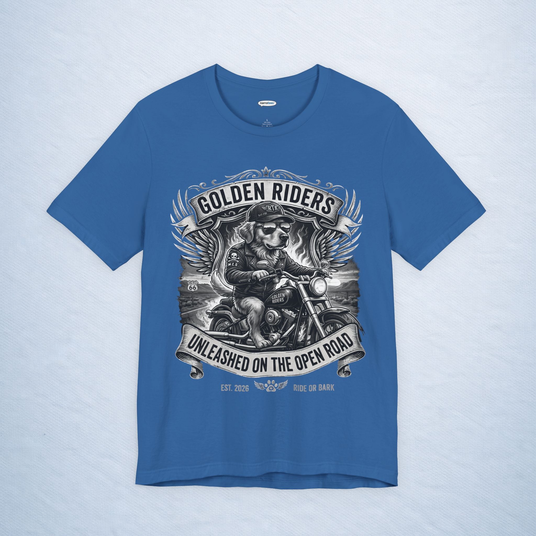 golden retriever: golden riders - mono