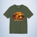 golden retriever: off duty on fire