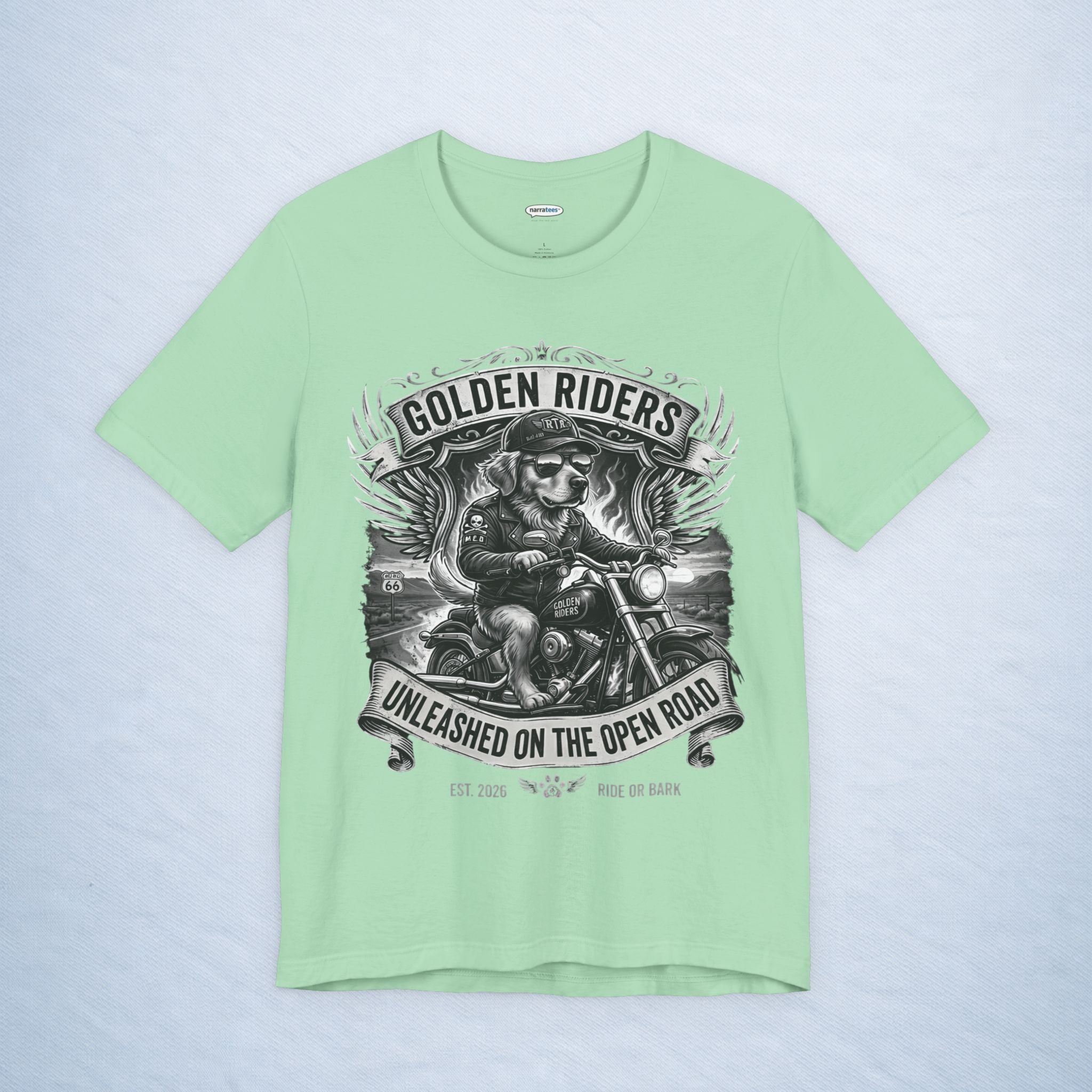 golden retriever: golden riders - mono