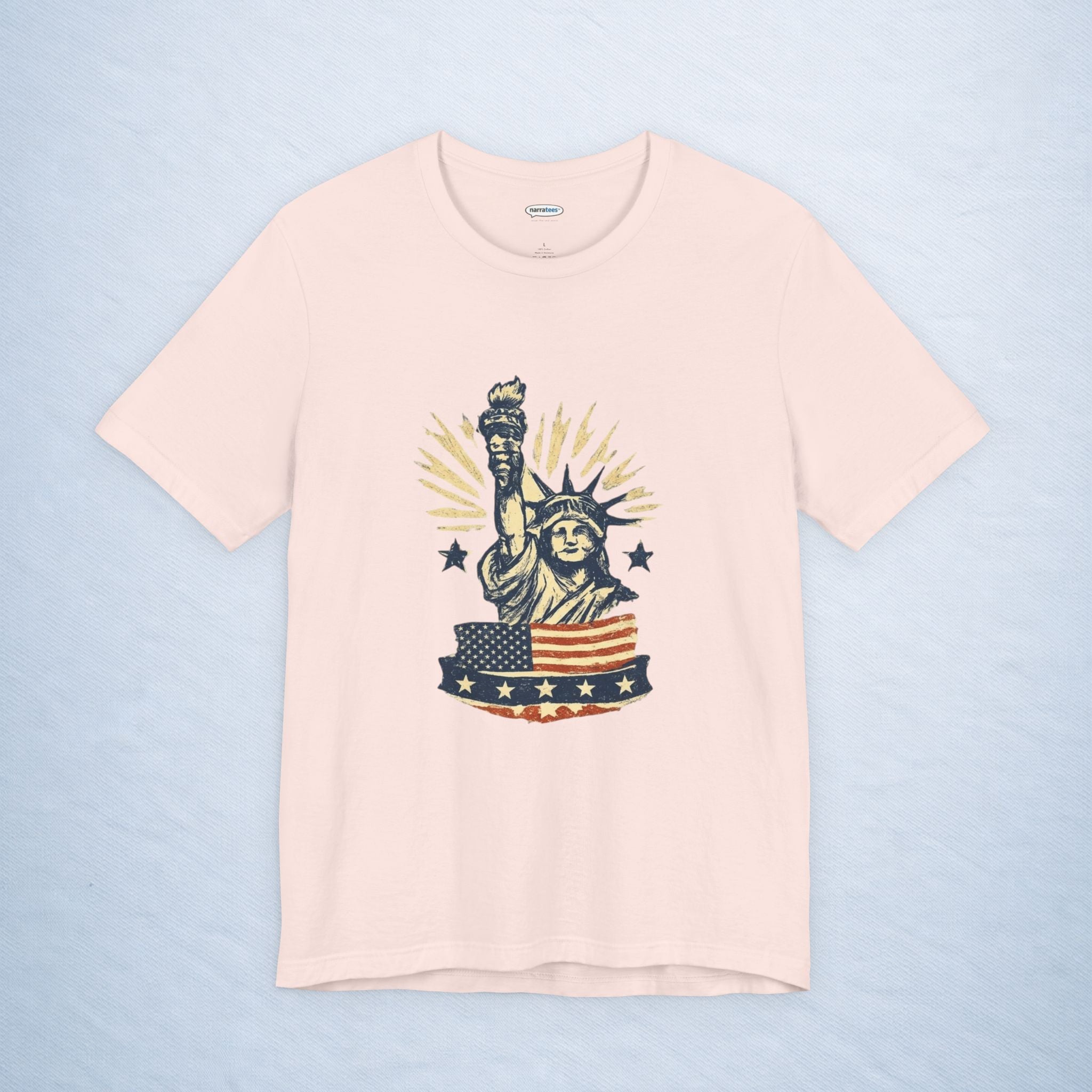 vintage statue of liberty stars and stripes
