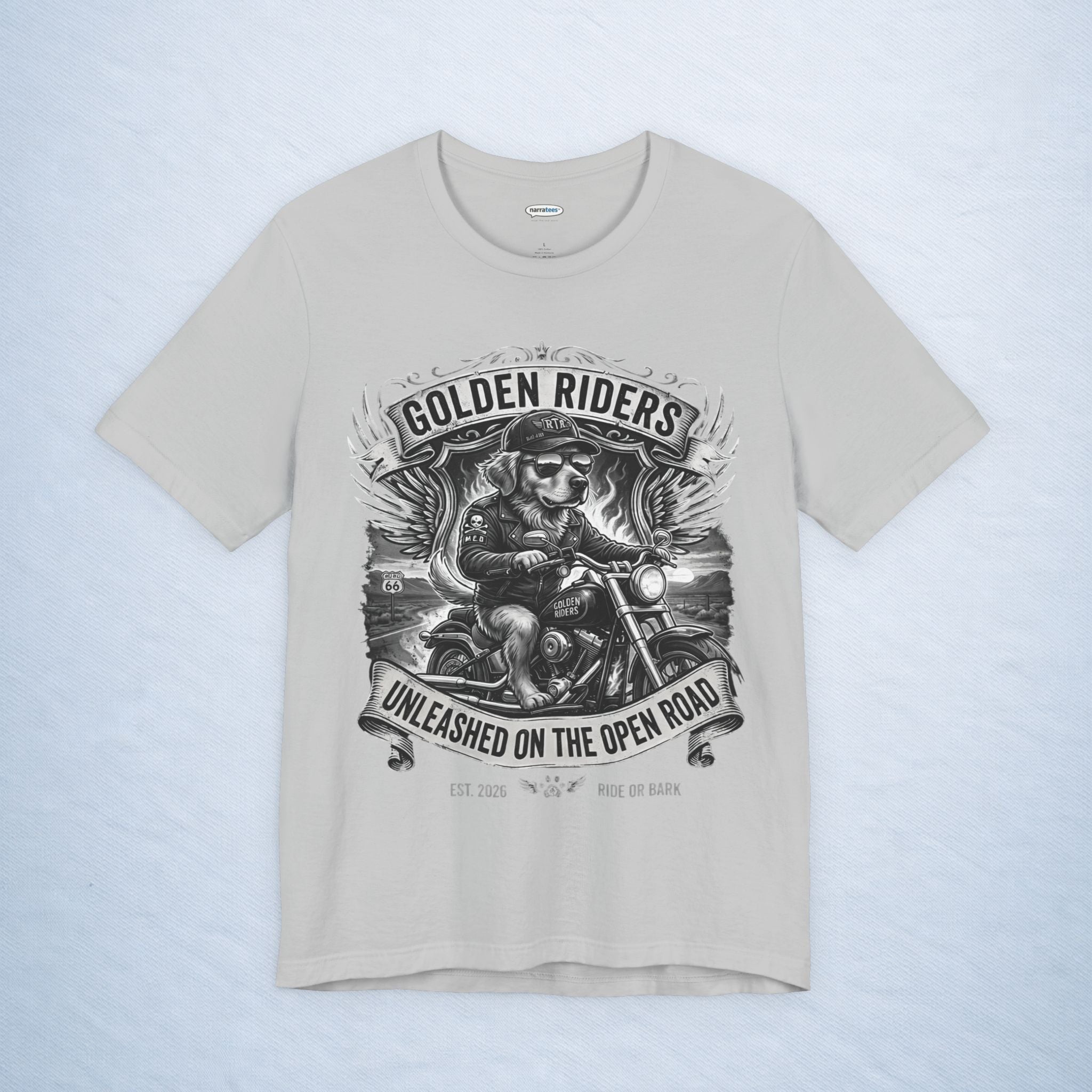 golden retriever: golden riders - mono