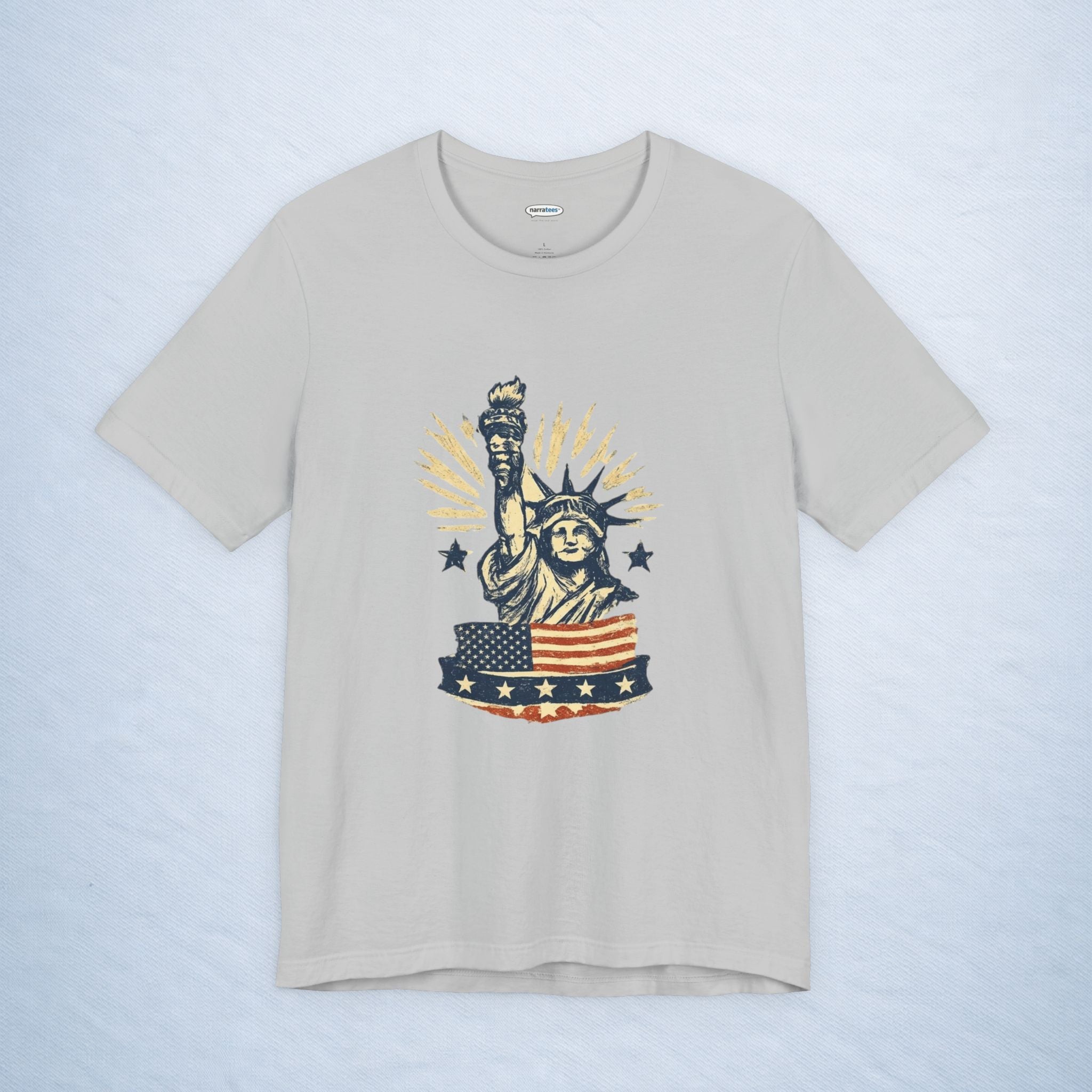 vintage statue of liberty stars and stripes