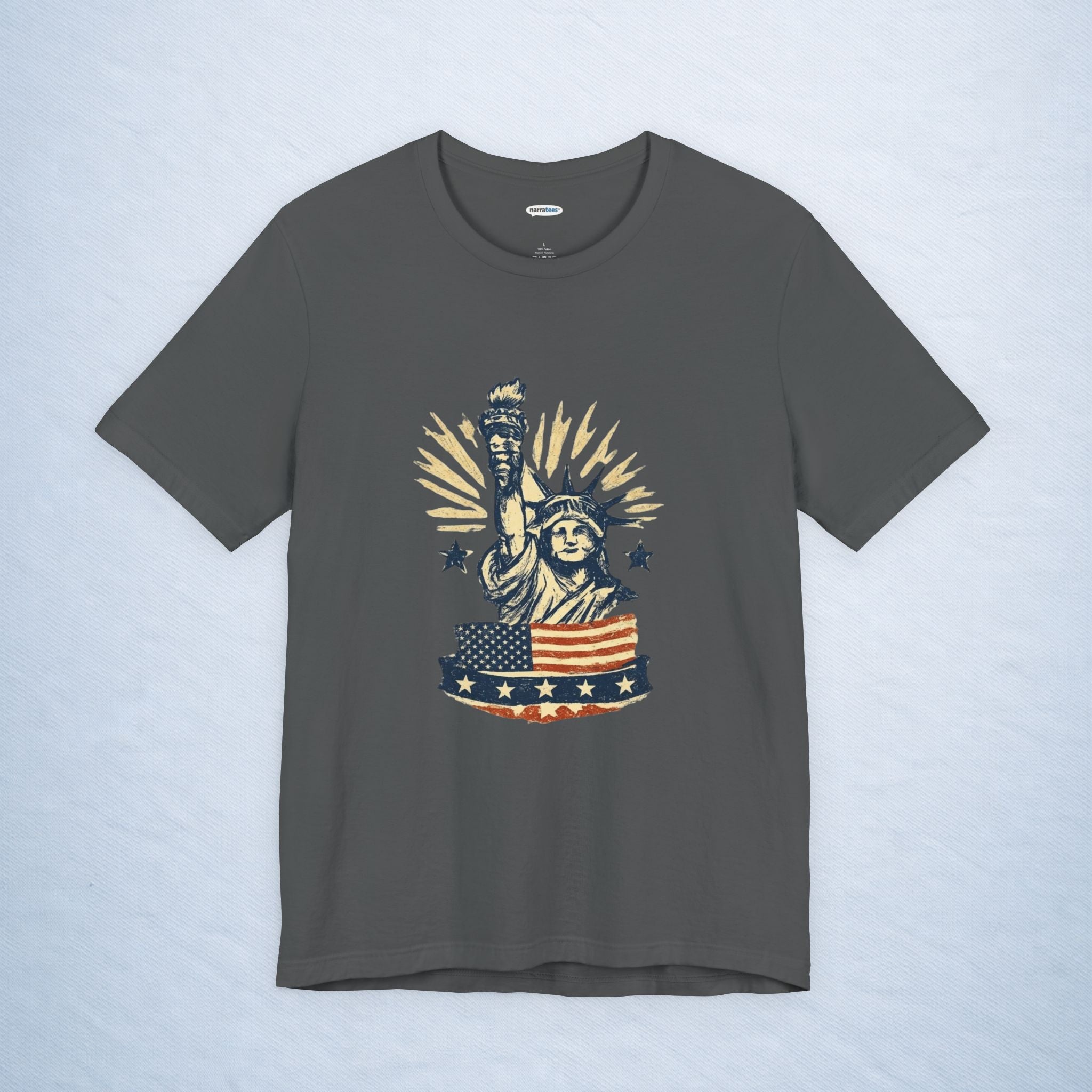 vintage statue of liberty stars and stripes