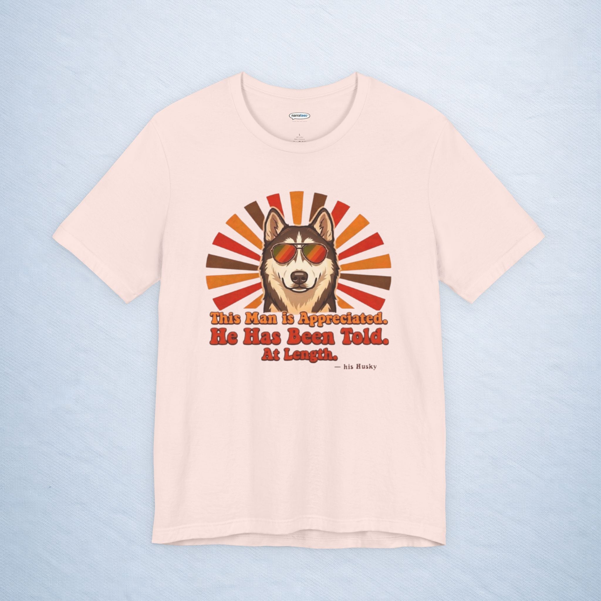 siberian husky: this man is appreciated