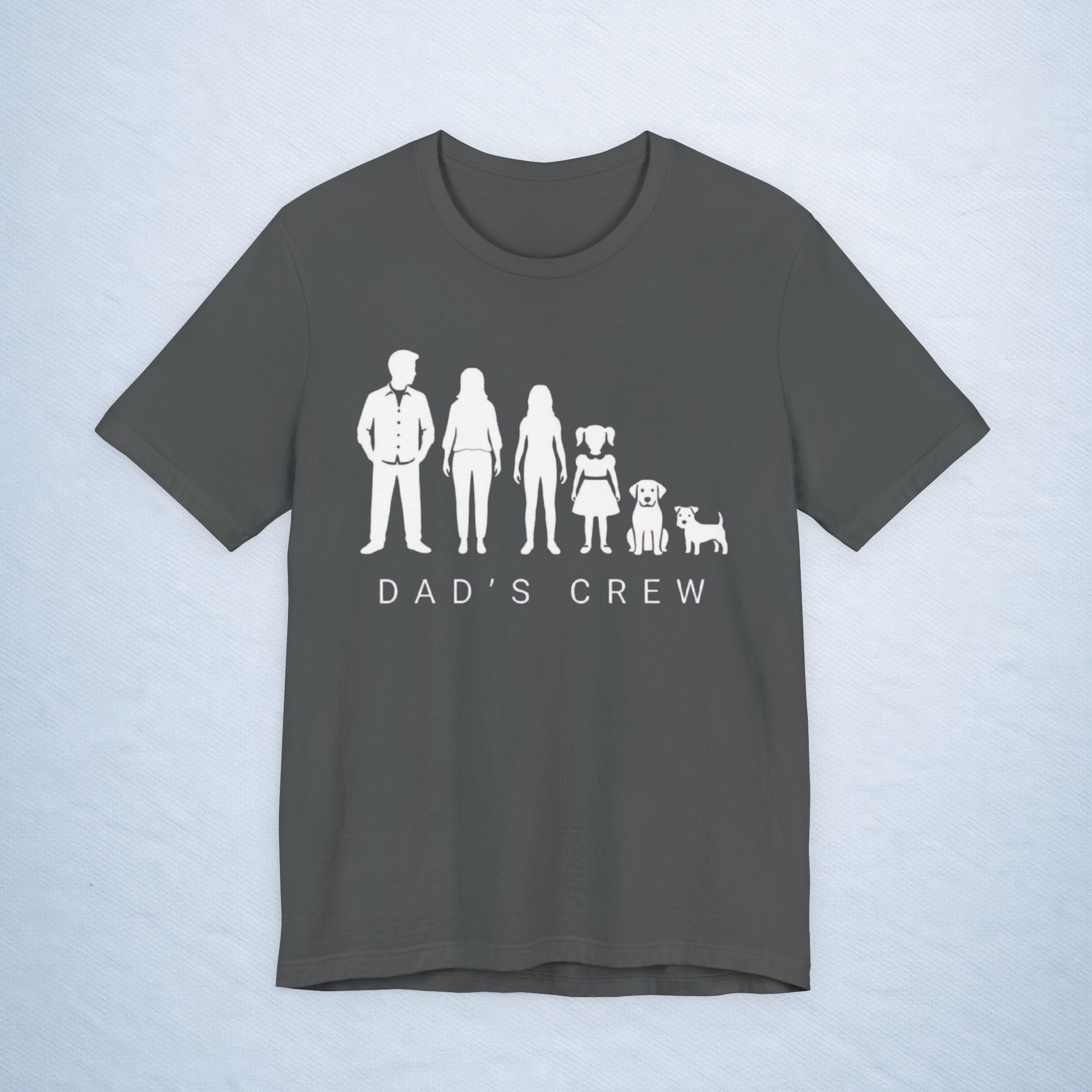 dad's crew: mom + 2 daughters + 2 dogs