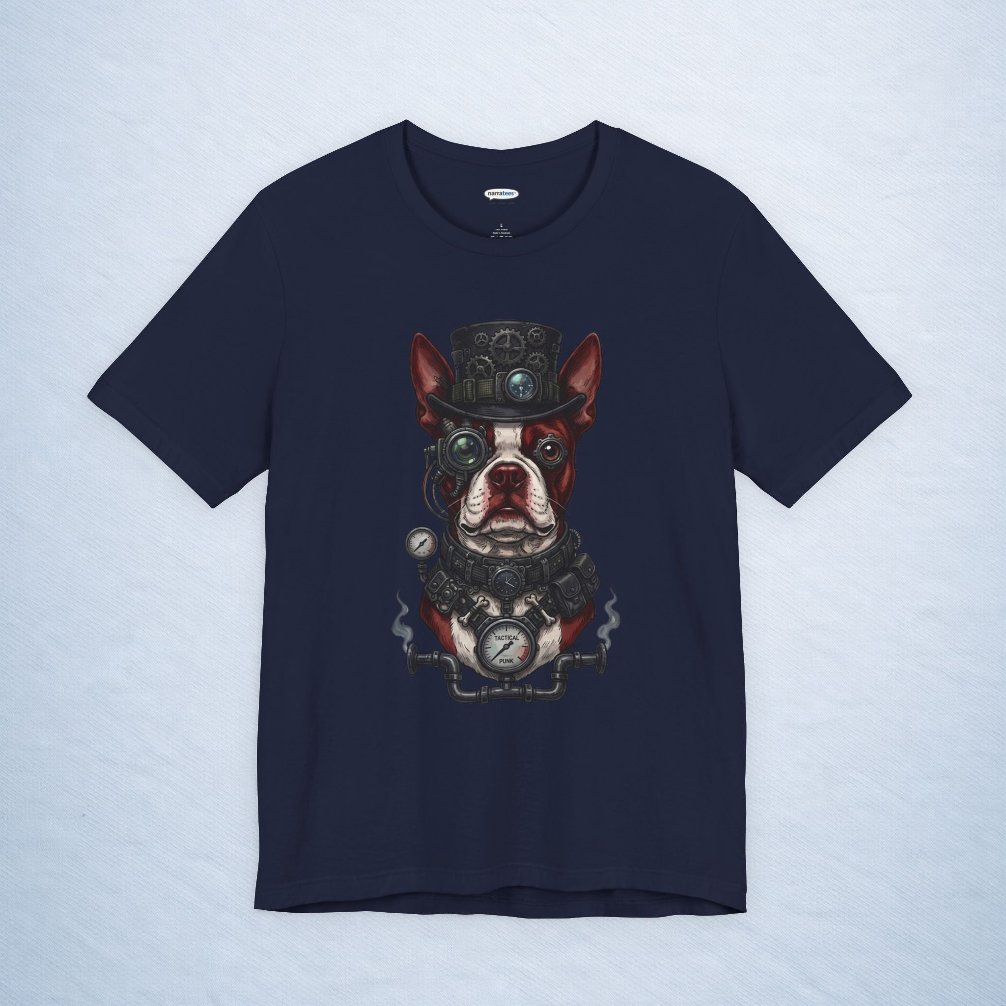 boston terrier: steampunk