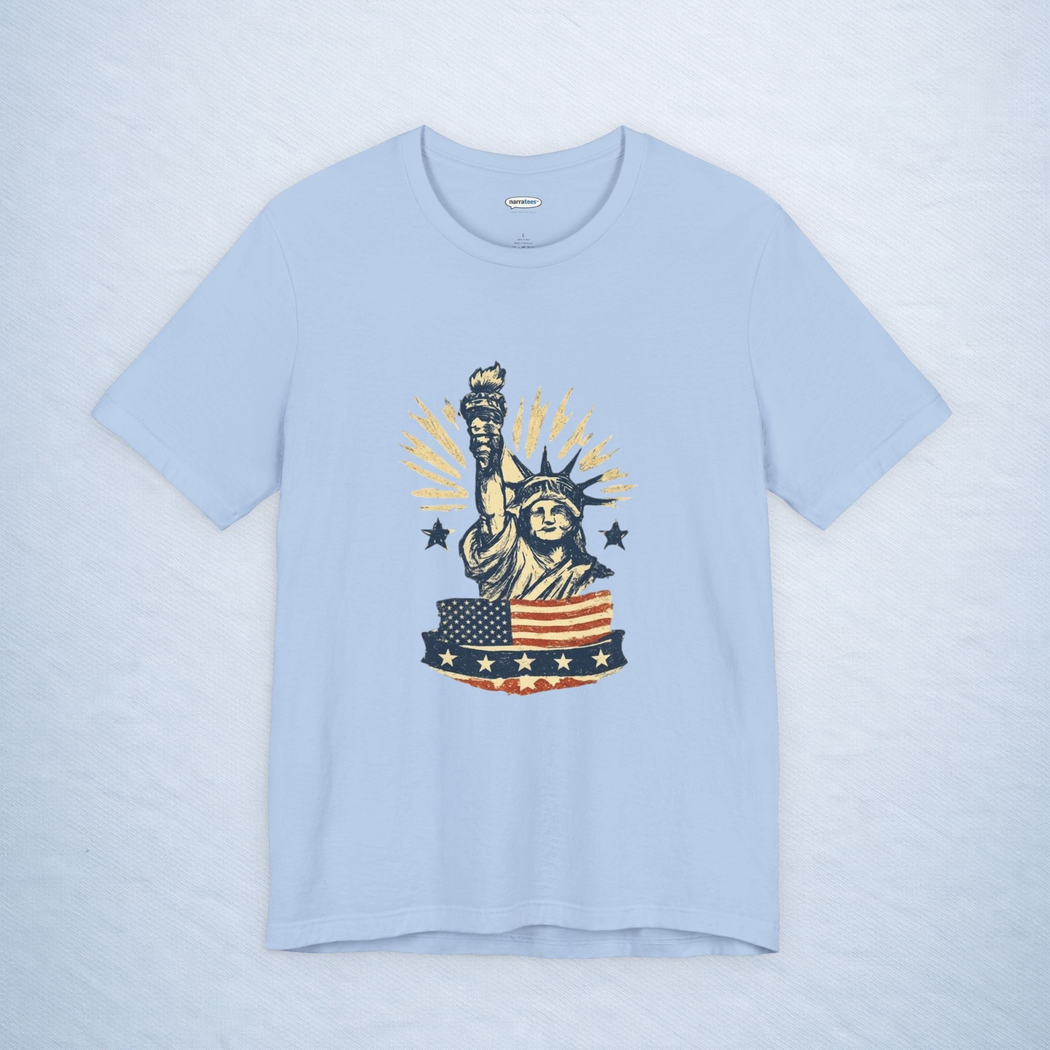 vintage statue of liberty stars and stripes