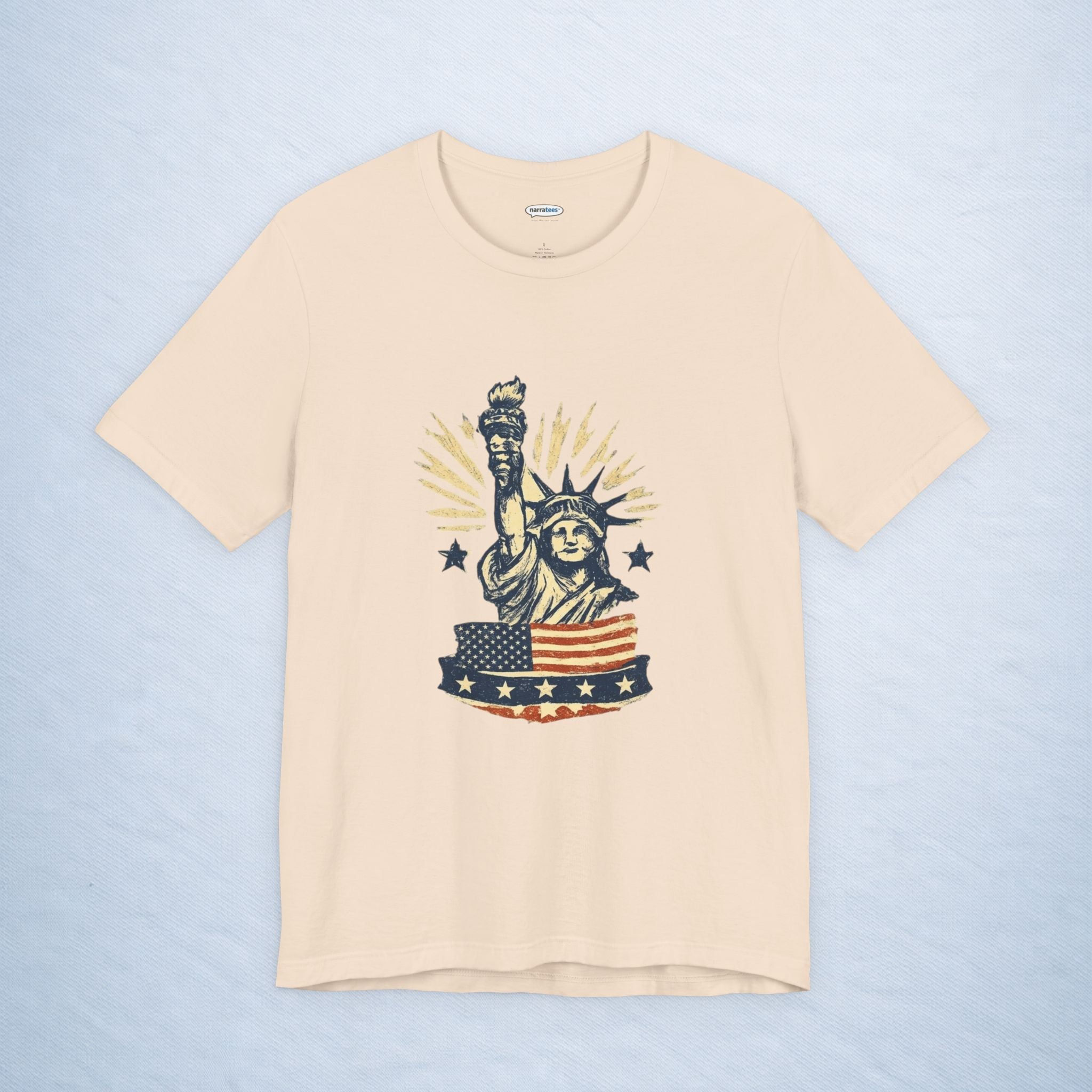 vintage statue of liberty stars and stripes
