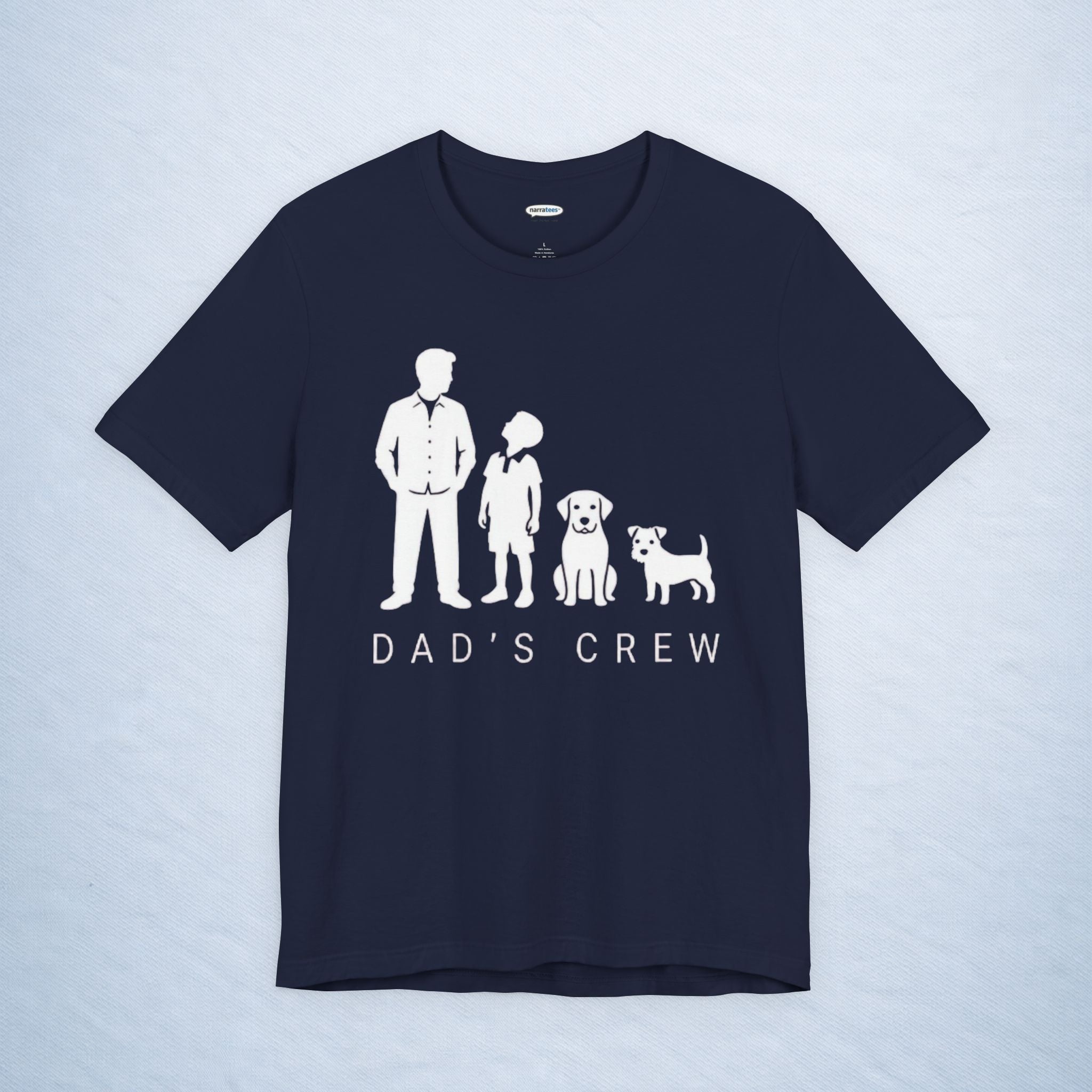 dad's crew: son + 2 dogs