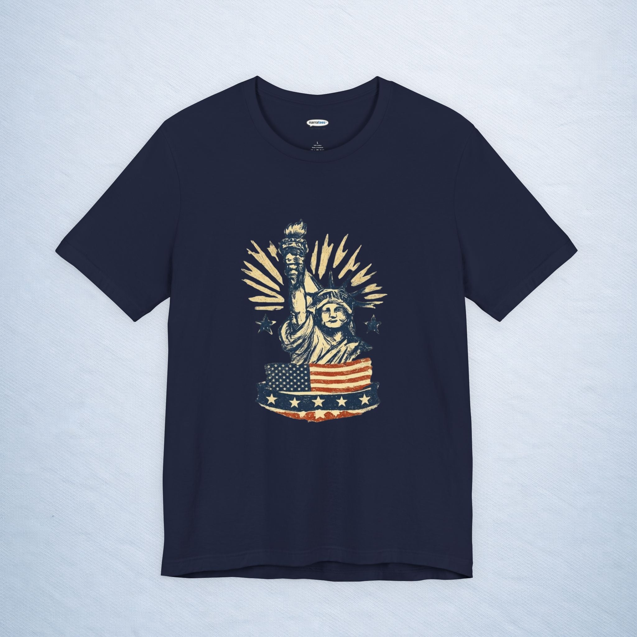 vintage statue of liberty stars and stripes