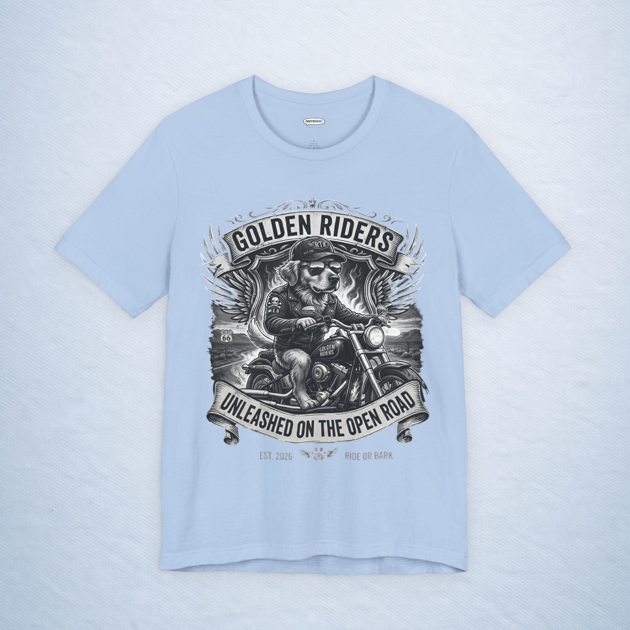 golden retriever: golden riders - mono