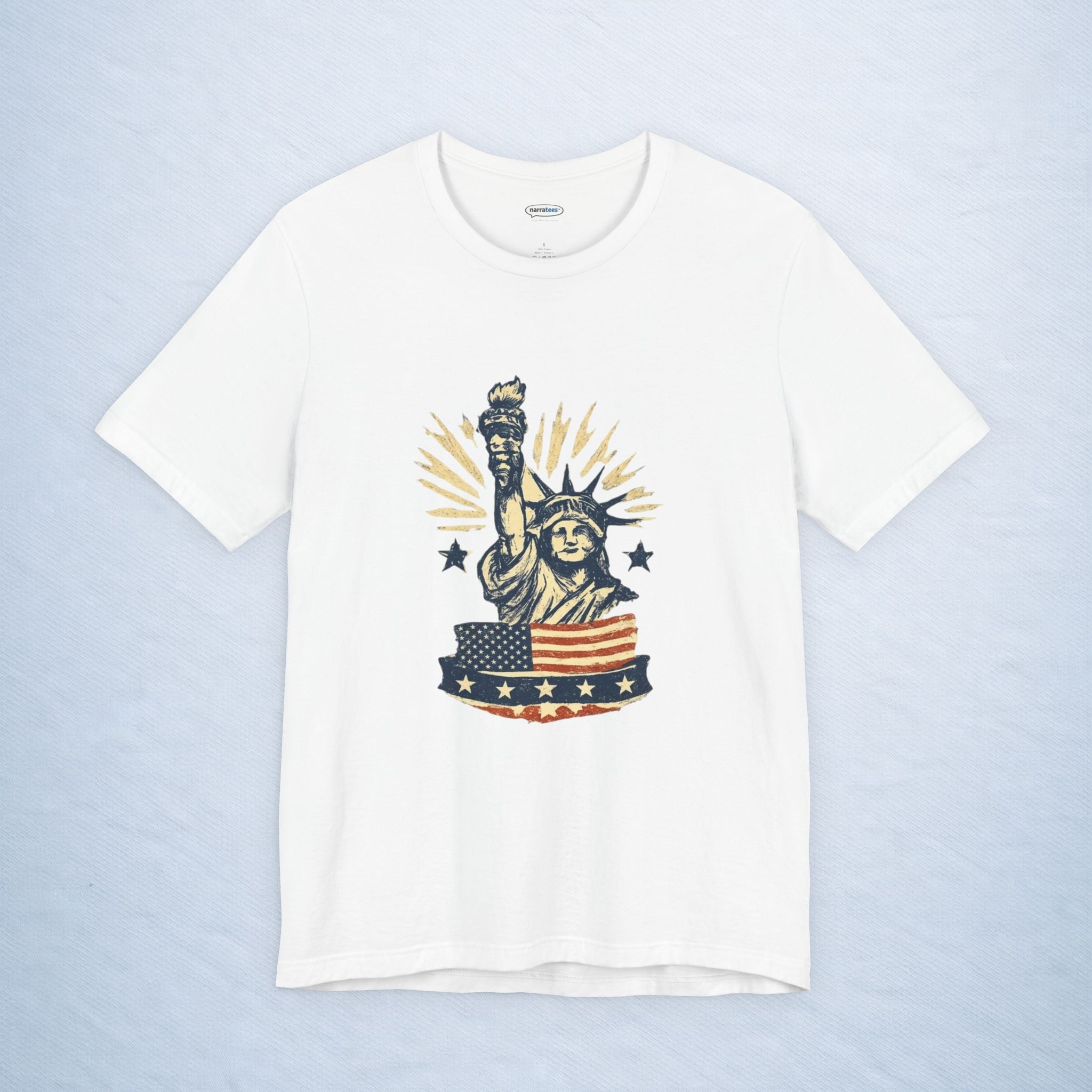 vintage statue of liberty stars and stripes