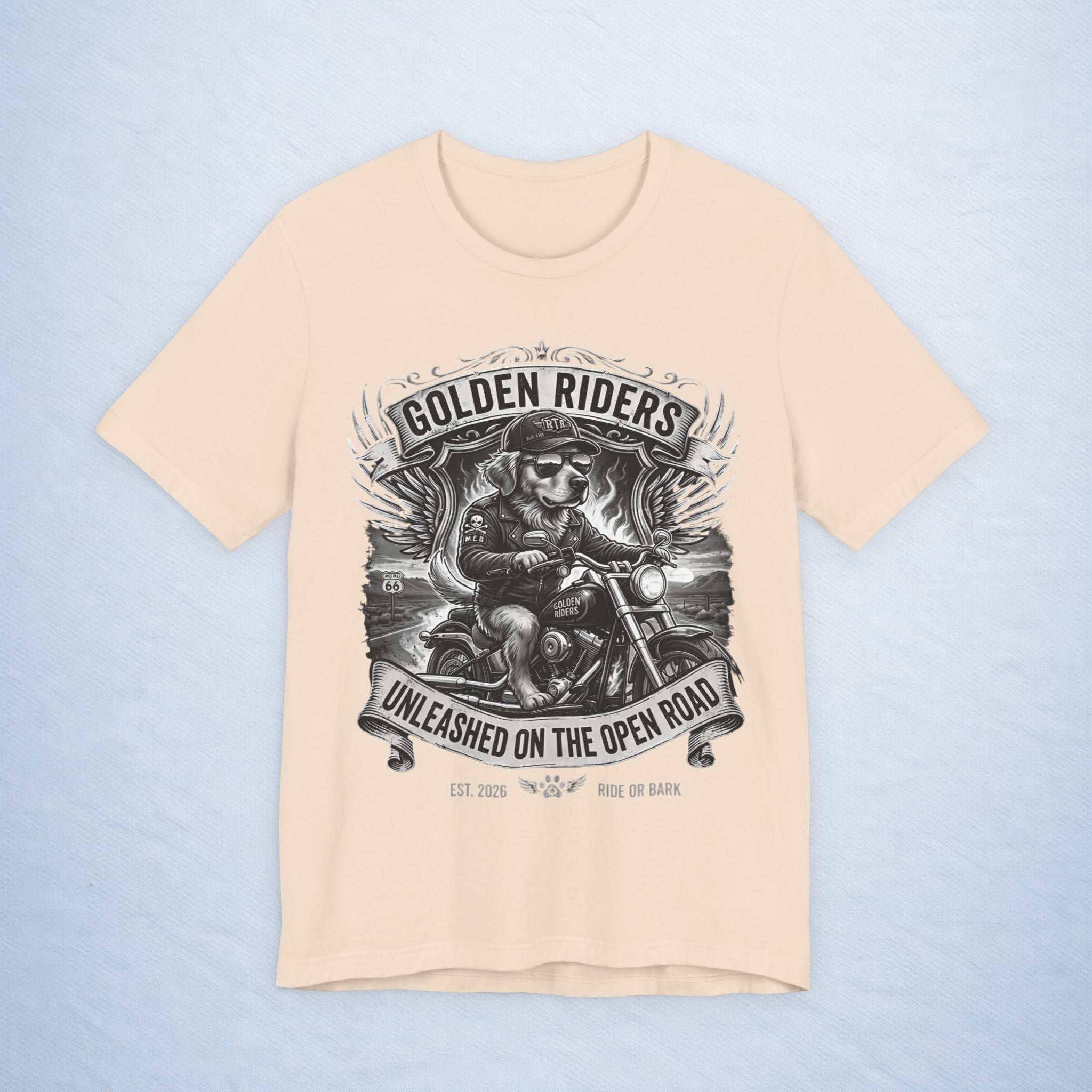 golden retriever: golden riders - mono
