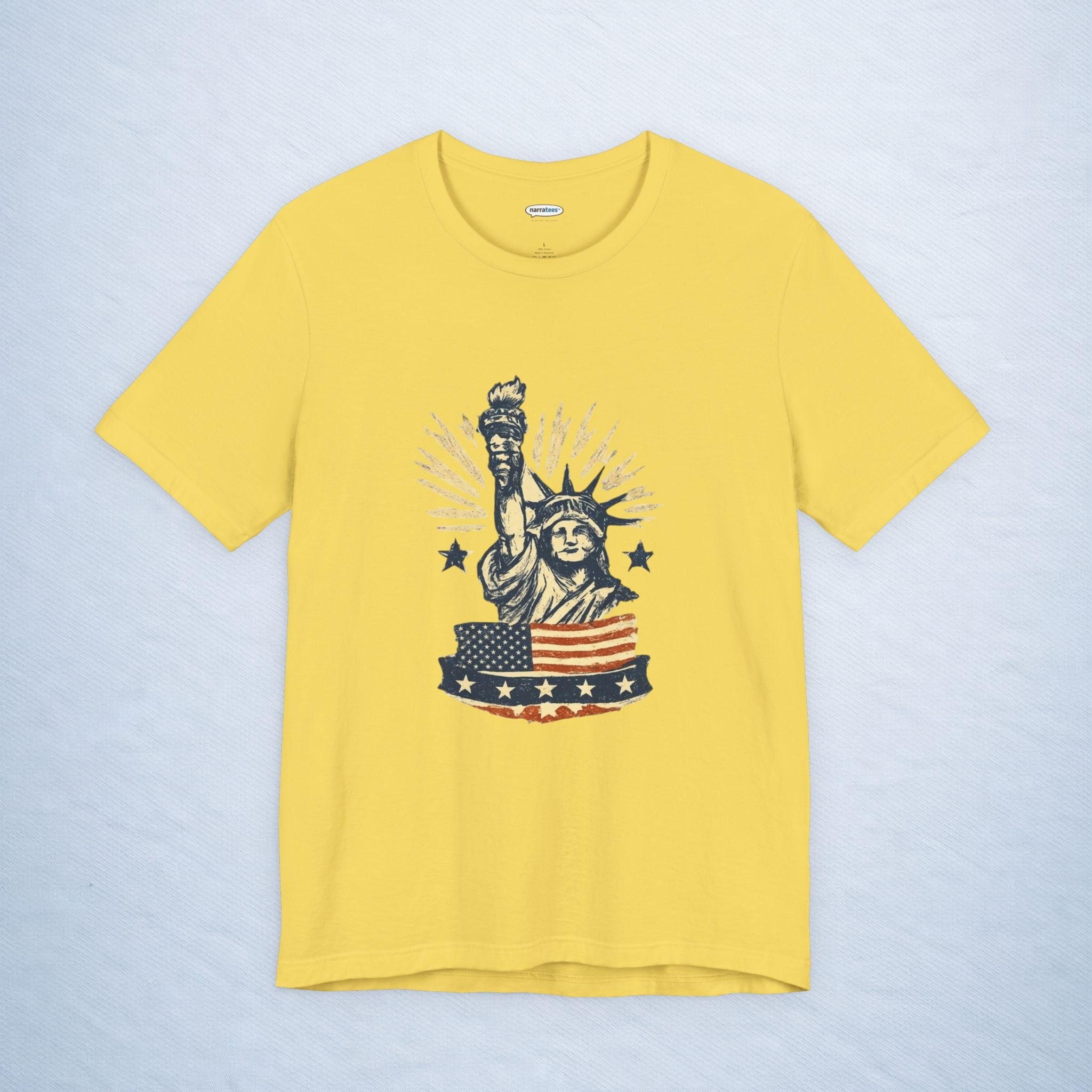 vintage statue of liberty stars and stripes