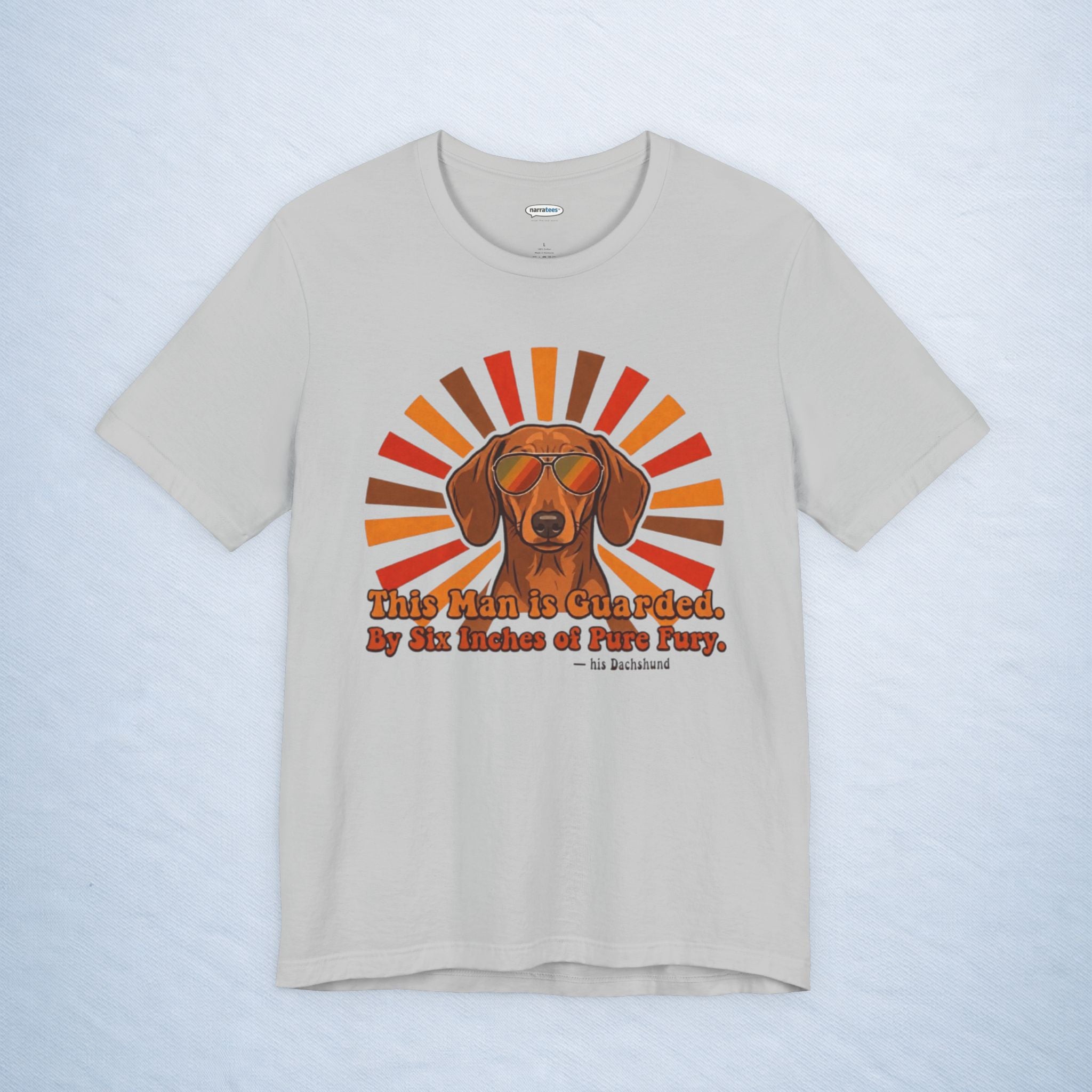dachshund: this man is guarded