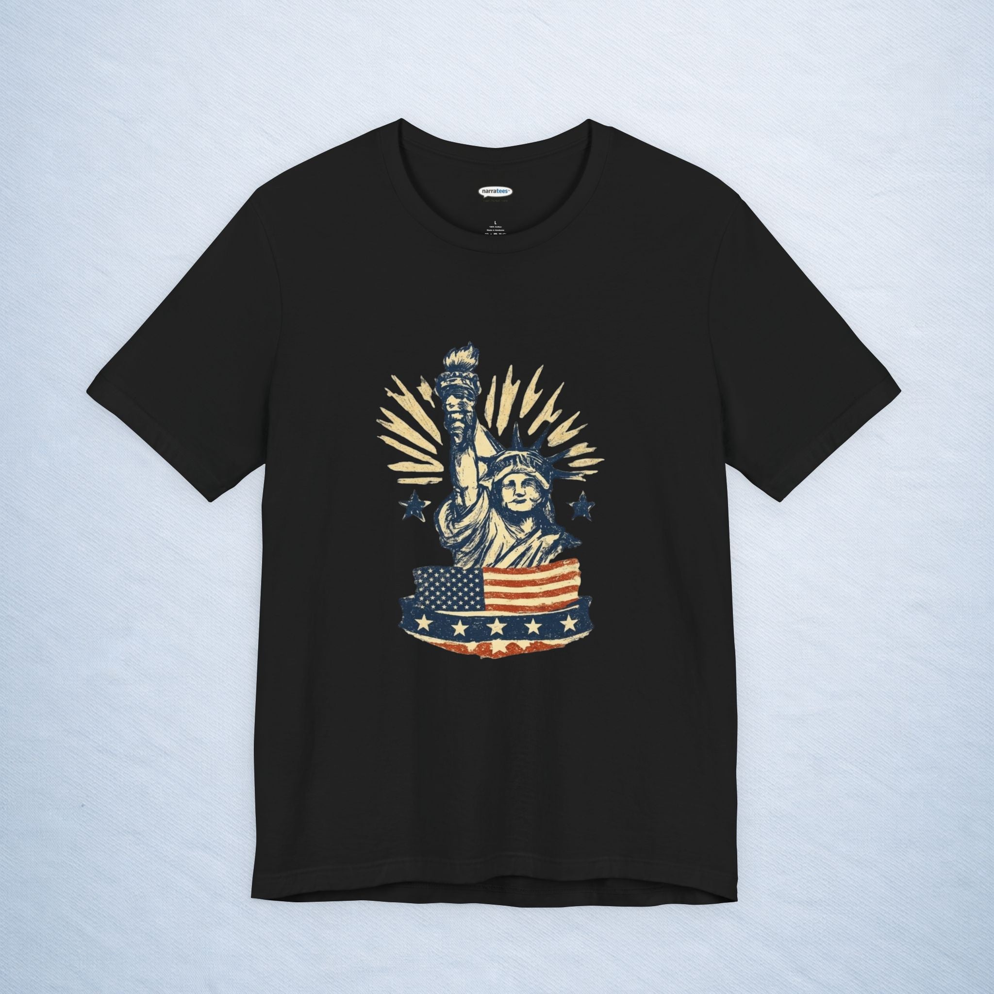 vintage statue of liberty stars and stripes