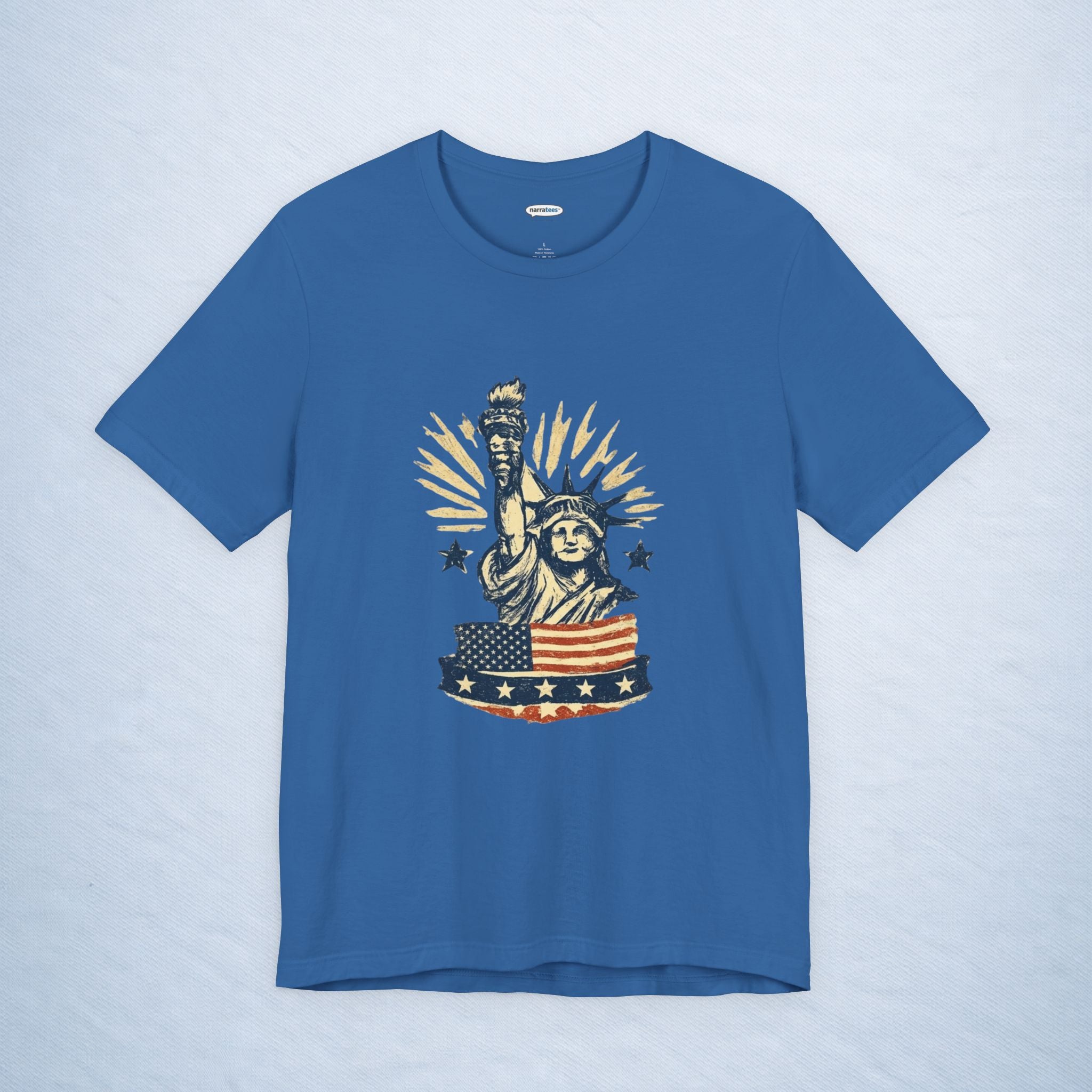 vintage statue of liberty stars and stripes