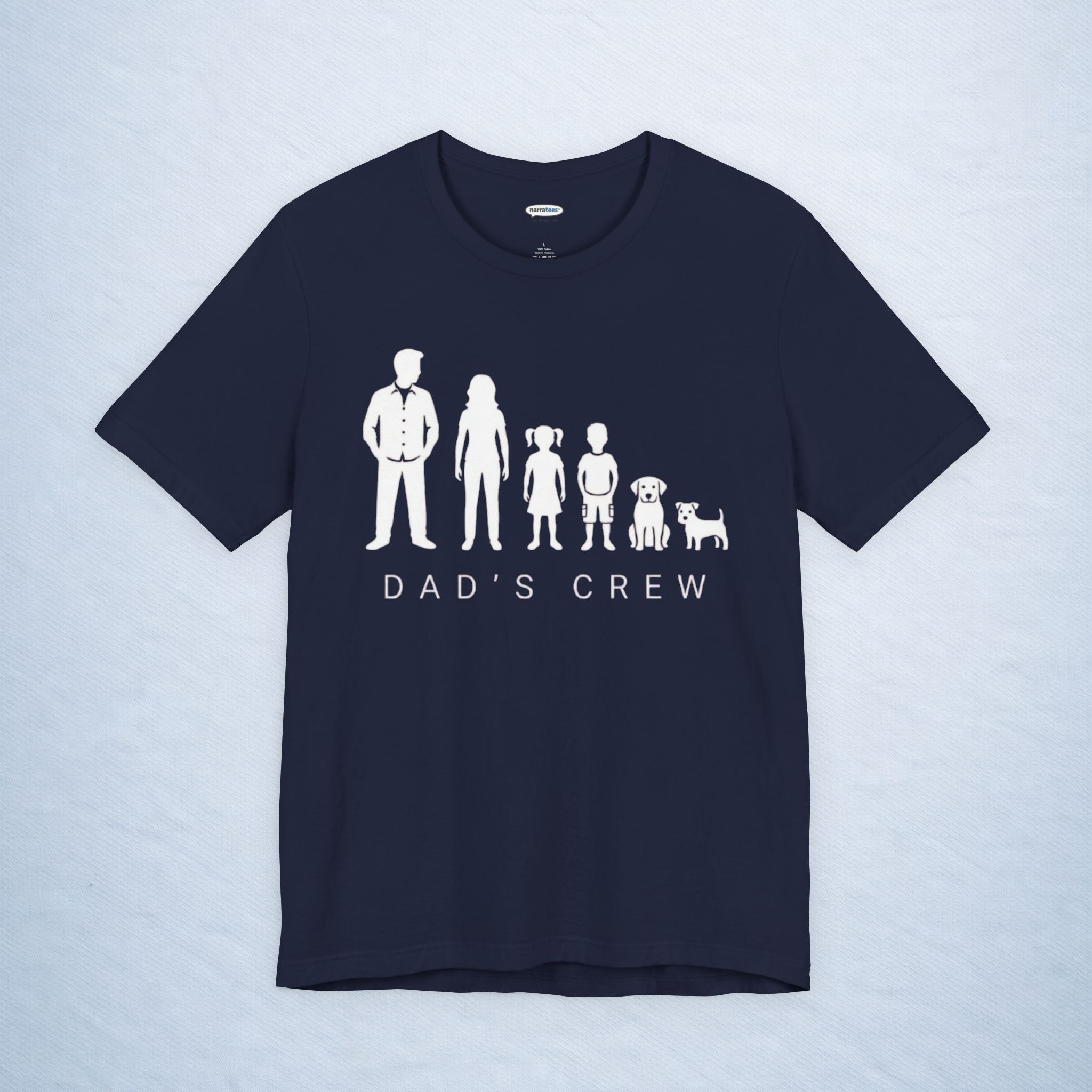 dad's crew: mom/teen + daughter + son + 2 dogs