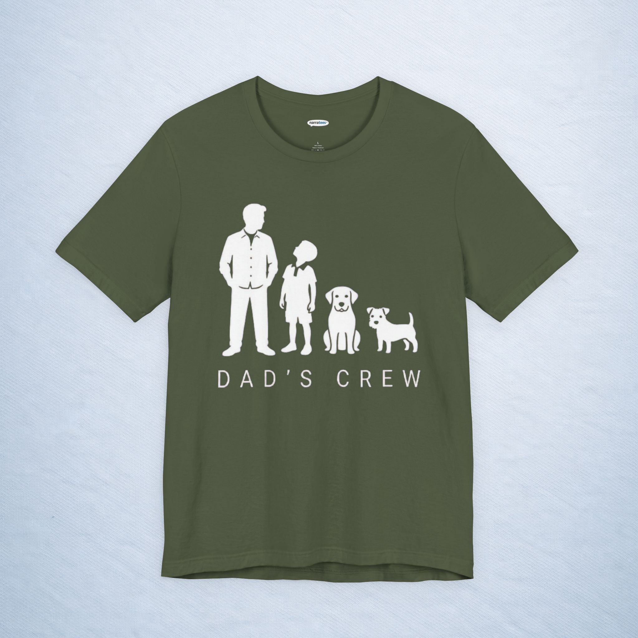 dad's crew: son + 2 dogs