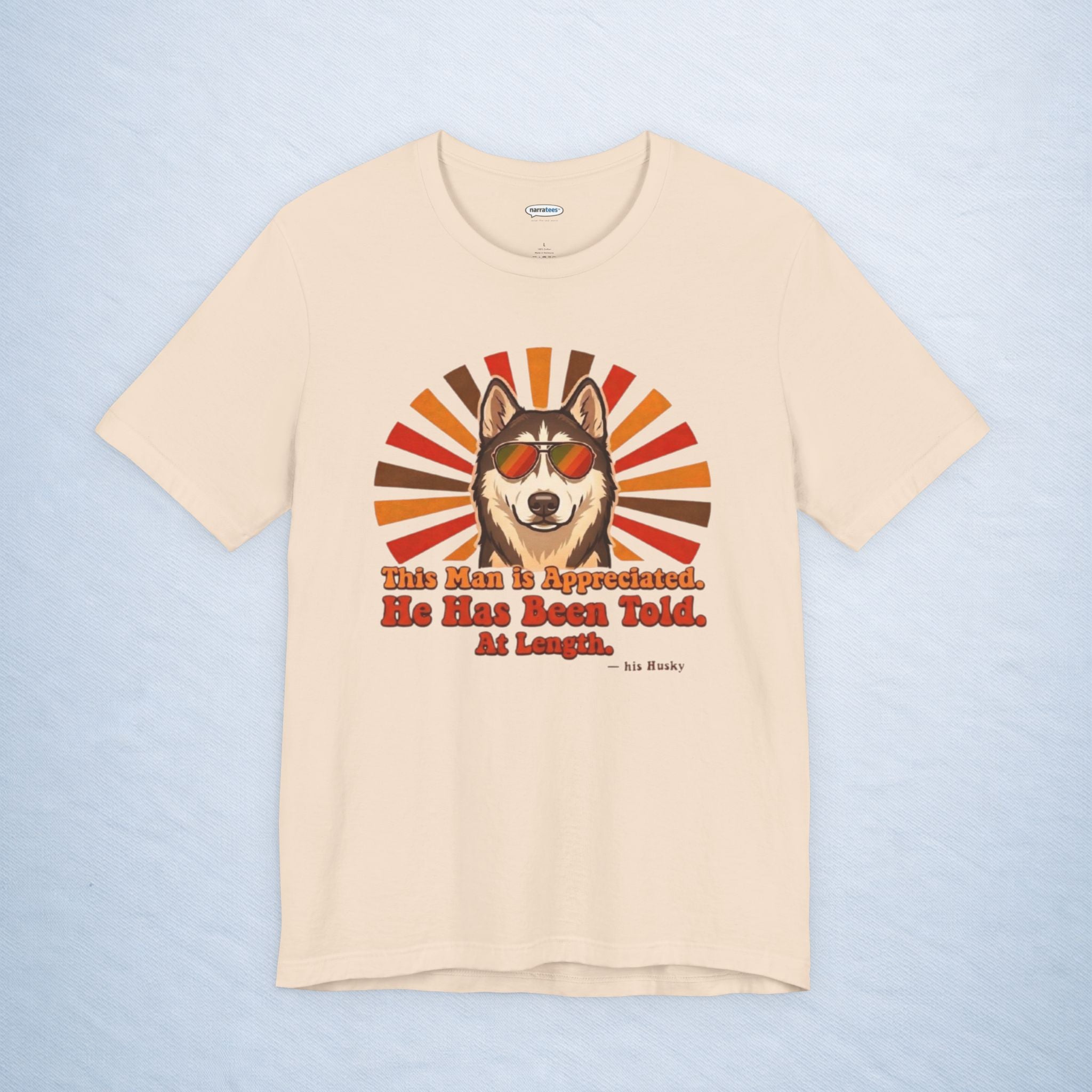 siberian husky: this man is appreciated